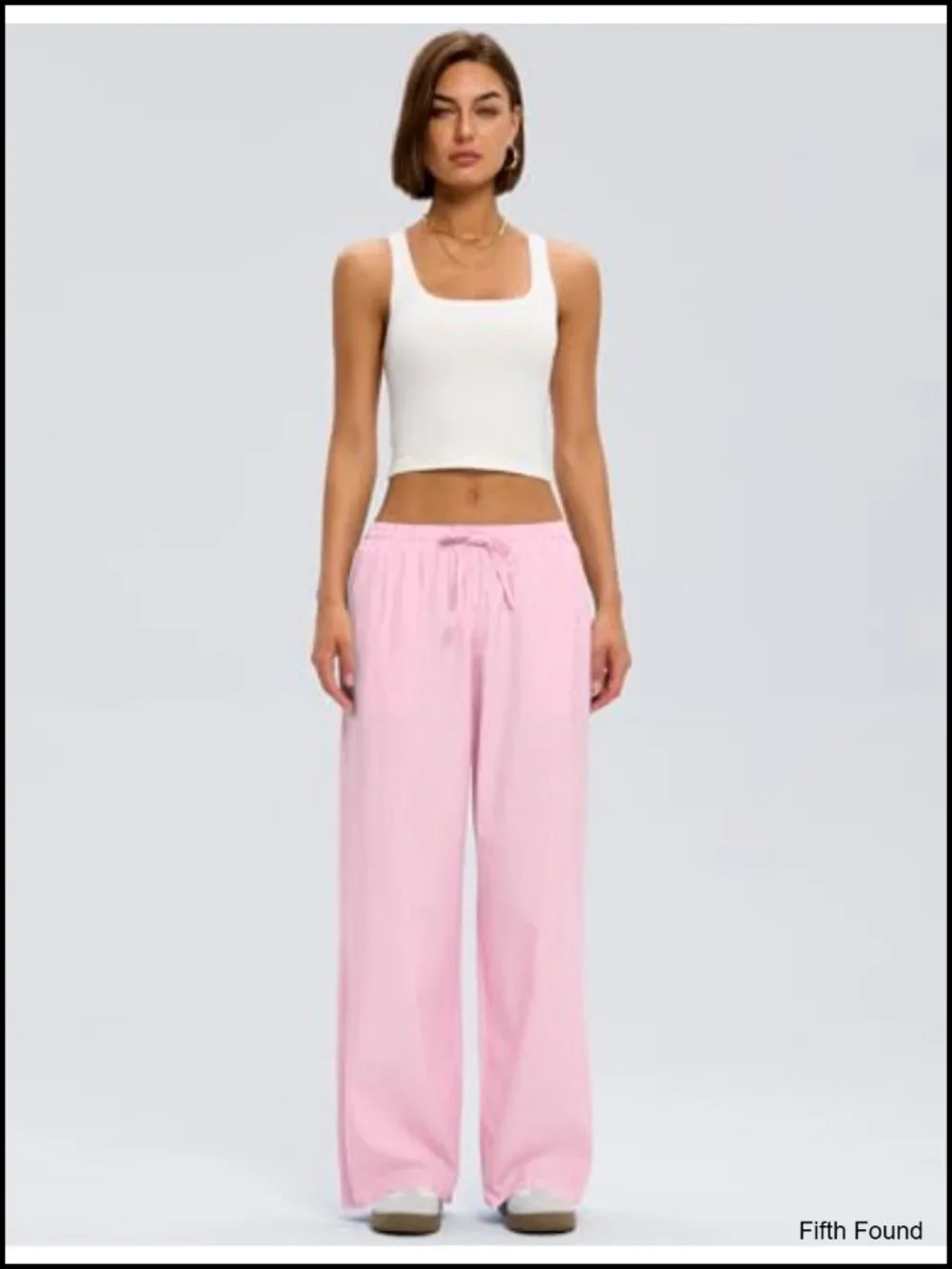 Striped Gingham Pajama Pants Wide Leg Lounge Boxer Bottoms with Pockets